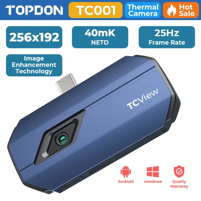 TOPDON TC001 Infrared Thermal Imager Visible Light Camera IR Resolution 256x192