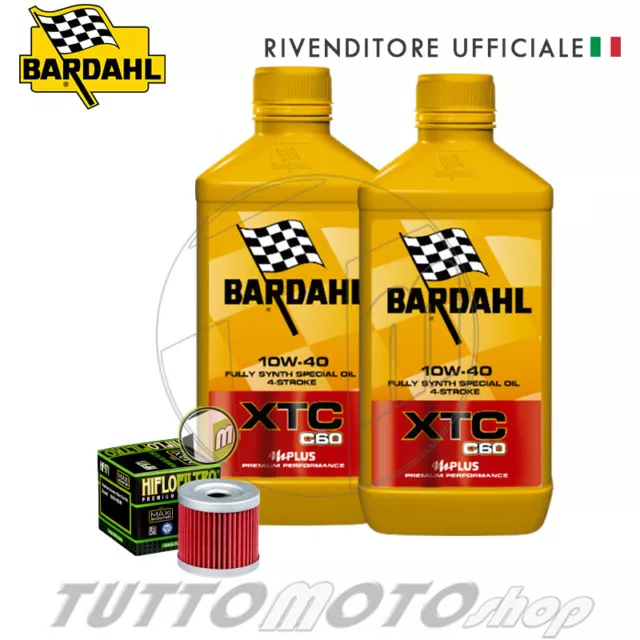 Tagliando SUZUKI UH Burgman 200 2007-2018 - Bardahl XTC 10W40 + Filtro olio