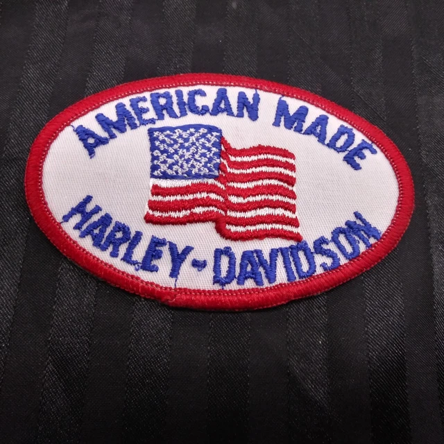 VINTAGE HARLEYDAVIDSON &AMERICAN Made" Patch Officially Licensed