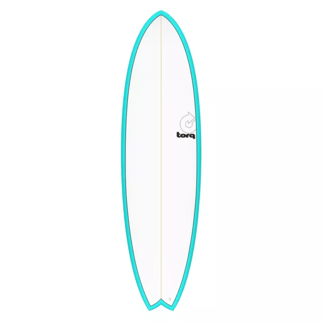 Planche de Surf torq epoxy tet 6.10 Mode fish Bleu Pinline