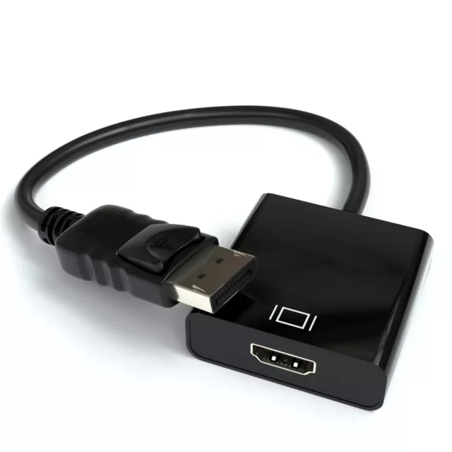 Displayport zu HDMI Adapter | DP Stecker auf HDMI Buchse Kabel Video Konverter