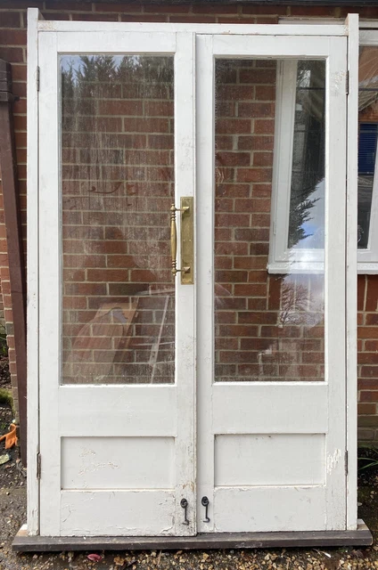 Antique Pair Of Doors In Original Frame French Doors Double Doors Frame Inc