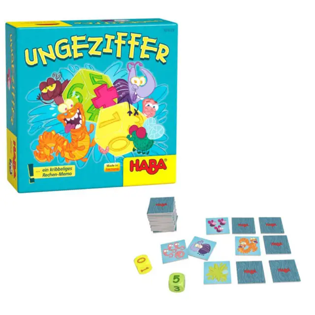 Haba Juegos Buggy Números Mental Aritmética Educativo Juego de Memoria Edades 6+