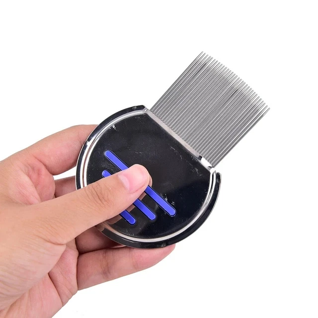 Lice Nit Comb Get Down Stainless Steel Metal Head And Teeth Remove Nits Eggs