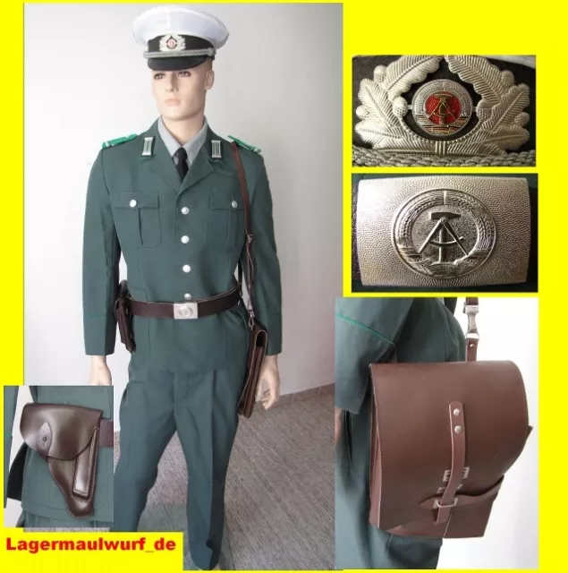 Volkspolizei NVA Uniform Gr.50 Faschingsartikel Effekten Schirmmütze Ostalgie