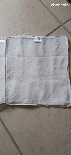 Lot de 5 absorbants en coton biologique pour couches lavables Hamac - taille 1 2