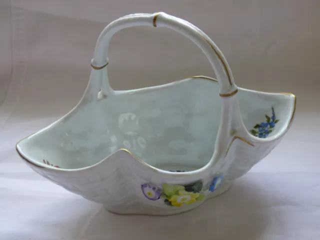 Dresden Sweet Bowl / Basket - Marked PG - In Excellent Condition.