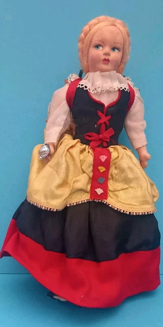 ANCIENNE POUPEE BOURREE Paille No Raynal Ou Lenci Tete Feutrine EUR 100,00 - FR