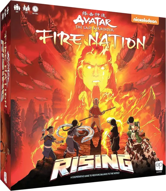Avatar The Last Airbender Fire Nation Rising  Cooperative Board Game  Featuri