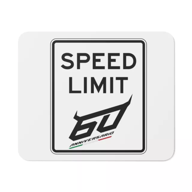 Lamborghini 60 Anniversary Speed Limit Mouse Pad