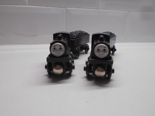 WOODEN THOMAS THE tank engine trains donald and douglas £38.99 ...