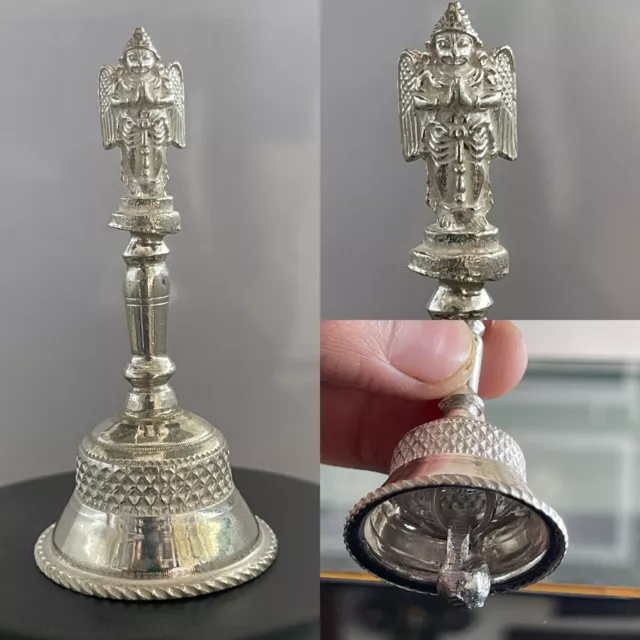 Sterling Silver Bell Hanuman/ganesh Ji Pooja Bell/ghanti at Home