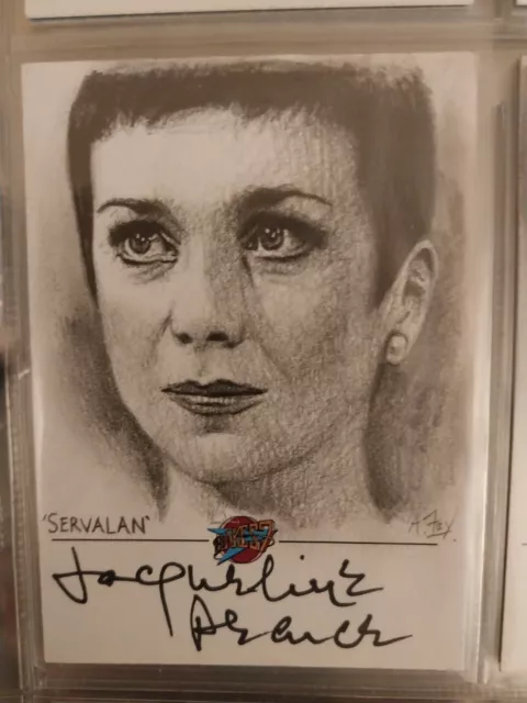 Blake's 7 Autograph Sketch Card