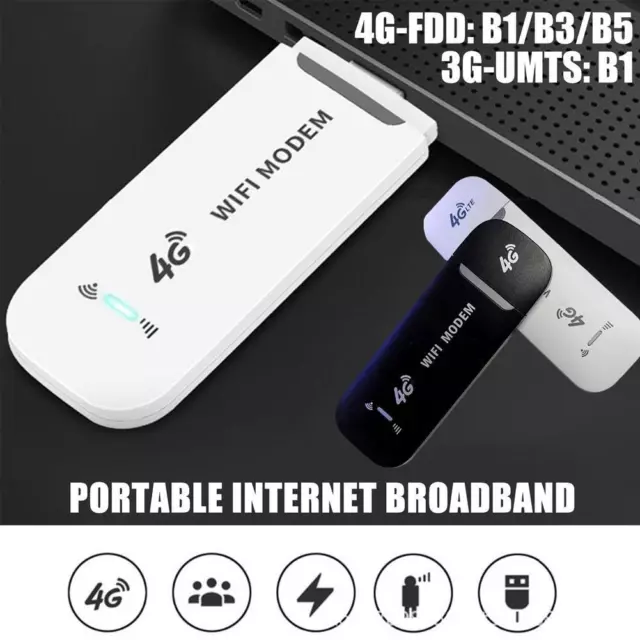Unlocked 4G LTE Modem Wireless Router USB Dongle Mobile Broadband WIFI SIM Card