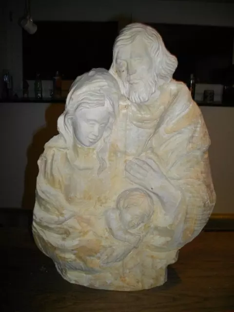 Talla en blanco, sin trabajar - Sagrada Familia, aprox. 43 cm