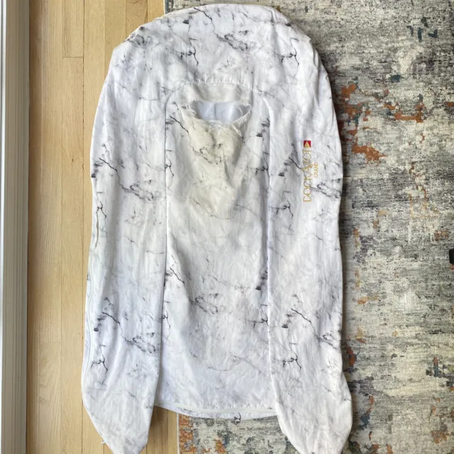 DockATot Grand Spare Cover Only 9-36 Months Carrara Marble *AS IS, NEEDS REPAIR*