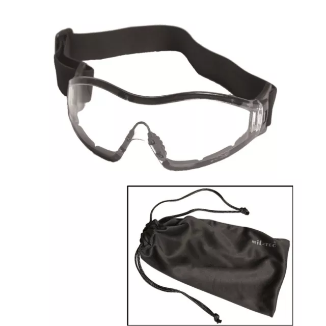 SCHUTZBRILLE PARA KLAR Sportbrille Taktische Einsatz Brille Commando Security