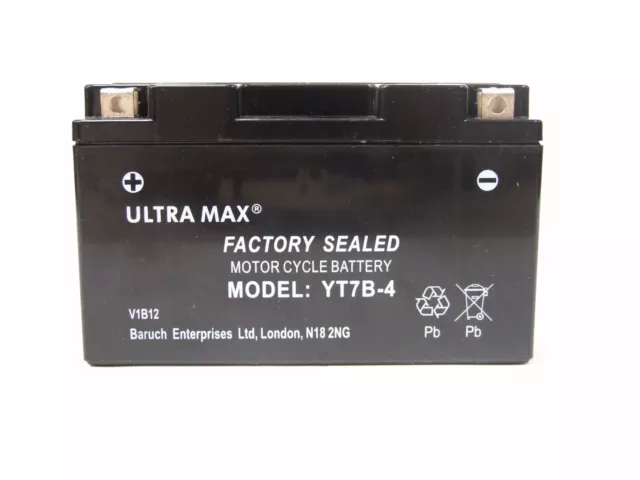 ULTRAMAX battery YT7B-BS Suzuki DRZ400, E S SM 00 - 08 Kit