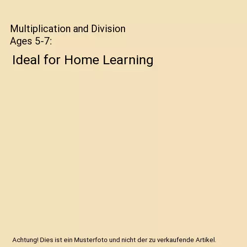 Multiplication and Division Ages 5-7: Ideal for Home Learning, Collins Easy Lear