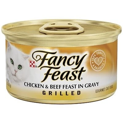 Comida para gatos, pollo y carne a la parrilla, 3 oz. Can -10217