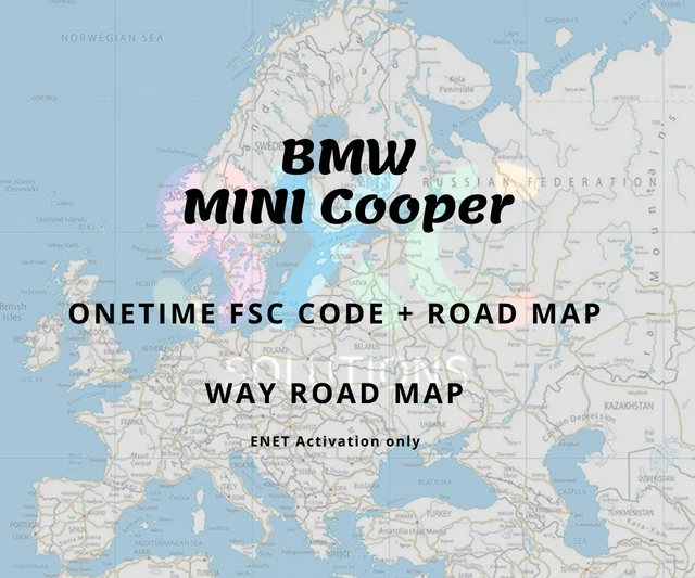 GENUINE BMW ROAD MAP EUROPE WAY 20241 FSC CODE + ROAD MAP EUR 29,90