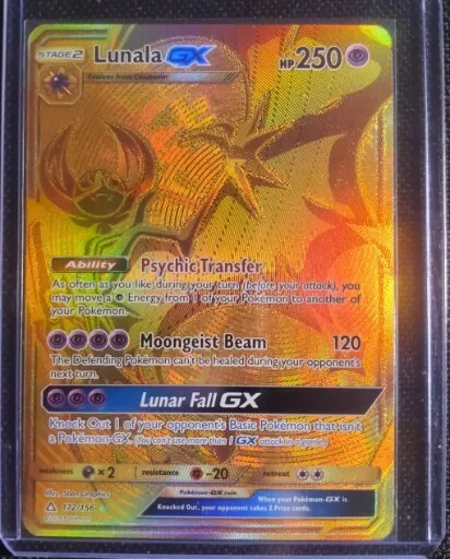 Solgaleo GX 172/156 & Lunala GX 173/156 Pokemon Ultra Prism Gold Secret  Rare Cards for Sale in Plainfield, IN - OfferUp