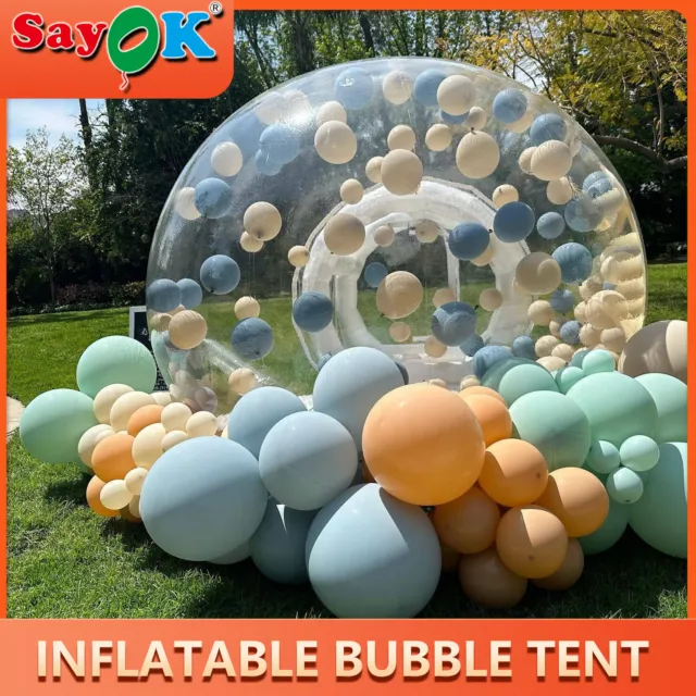8FT Inflatable Bubble Tent Dome Tent Inflatable Bubble House For Kids Party NEW