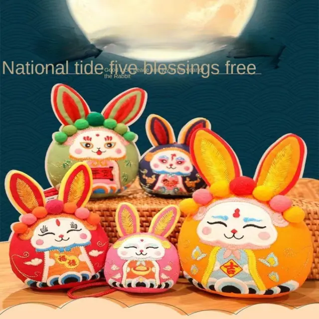 Pendant Chinese Zodiac Rabbit Plush Toy Long Eared Mascot Doll Rabbit Doll