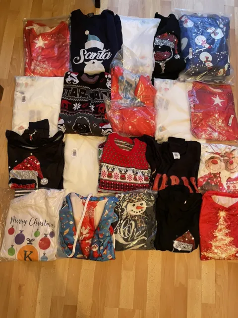 Job Lot Of 23 Items Christmas Themed Clothes. Brand New