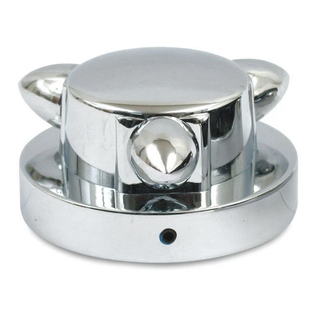 Cache Essence CACHE DÉCORATIF 66 mm Bouchon de Réservoir Essence Chrome Ajustement ...