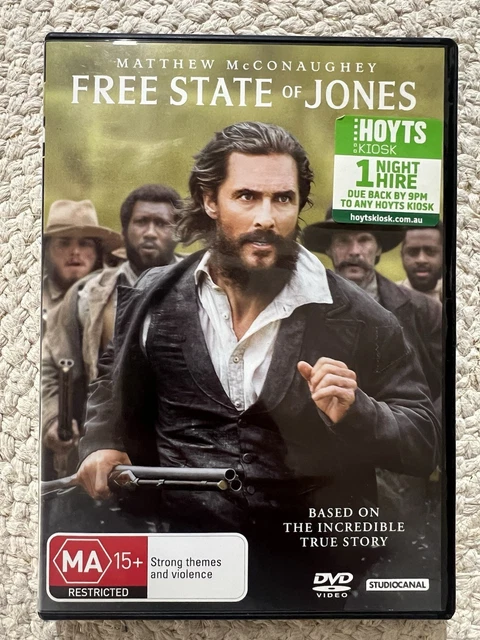 DVD FREE STATE of Jones (2016) Ex Rental PicClick AU
