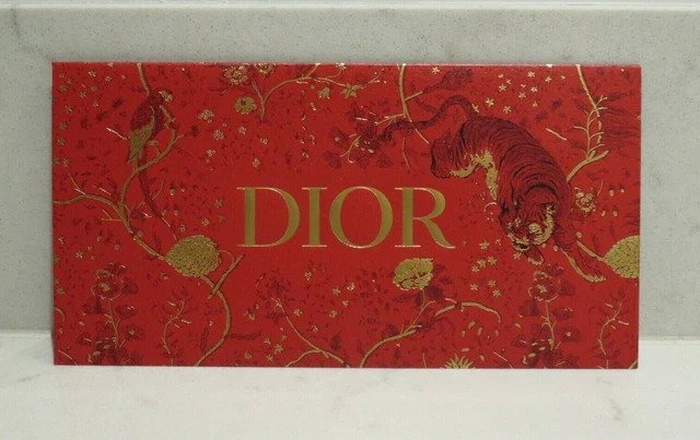 1 X Christian Dior Red Lunar Chinese New Year Tiger Lucky Luxury Money Envelope
