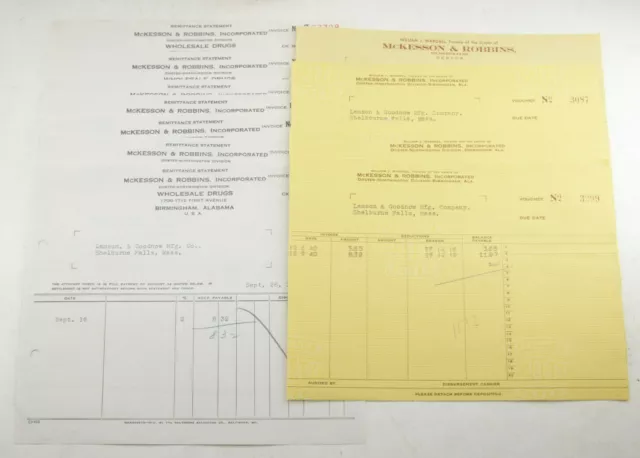 1940 Lamson Goodnow McKesson & Robbins Inc Birmingham AL Memos Ephemera P880B