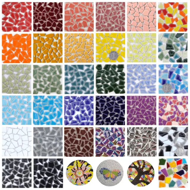 Ceramic Mosaic Tiles Tiny Irregular Porcelain Crafts Art Pieces Hobbies Material