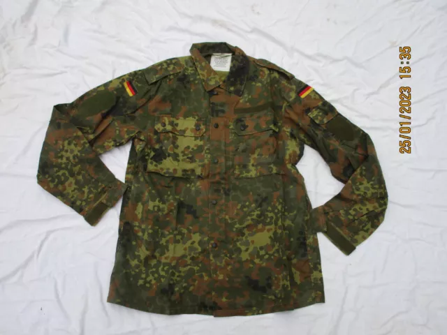 Bundeswehr Blusa de Campo,Chaqueta Camuflaje, Talla 7 , Fecha 2009 , Wahler, #