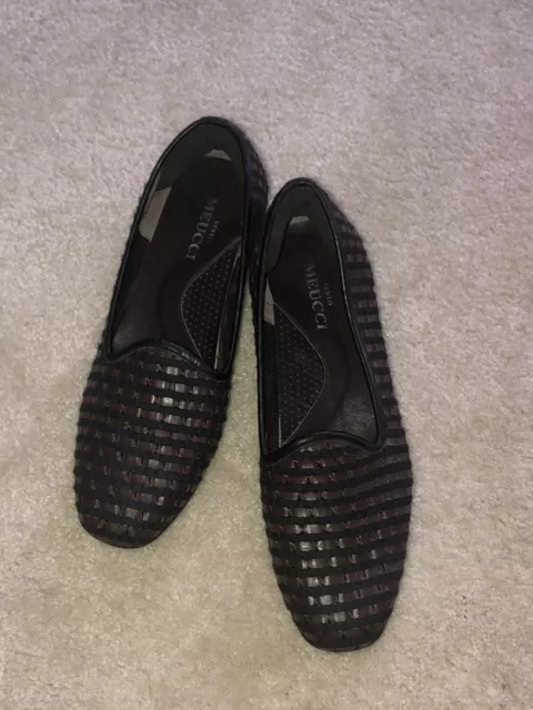 Sesto Meucci ‘Nellie’ Woven Leather Flats US Women’s 9 M