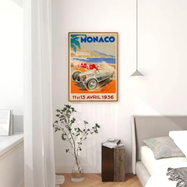 Monaco Grand Prix, Automobile Race Wall Art poster Choose your Size