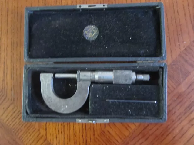 VINTAGE Starrett no3 Micrometer with Original box & Spanner 1 inch