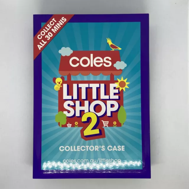 Coles Little Shop 2x EMPTY Collector Cases New & Sealed Mini Miniature Groceries