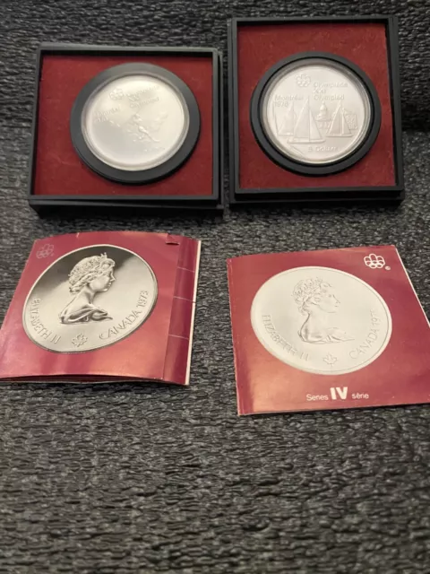 Canada 1976 Montreal Olympic GamesTwo (2) Silver coins.