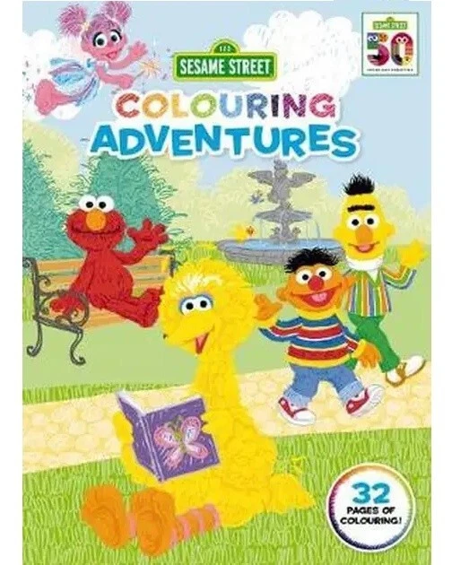 SESAME STREET COLOURING Activity Book Retro Colouring Book 1980’s £5.00