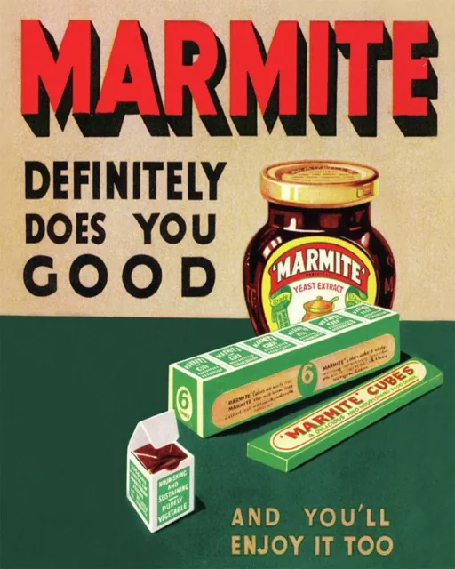 Marmite  - Vintage Art reprint metal retro sign vintage sign tin