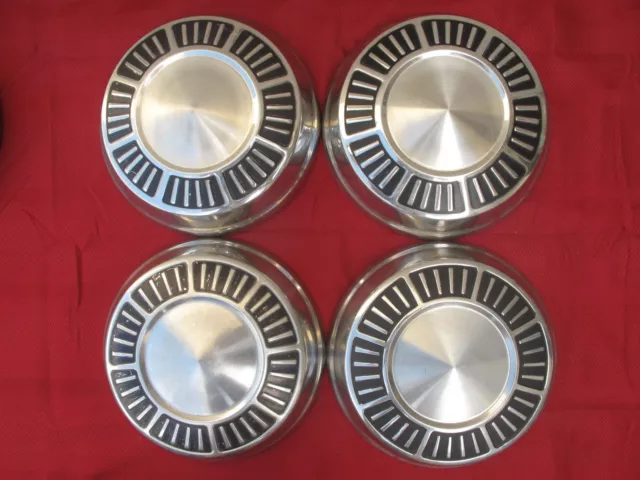 1965- Original Plymouth Fury Belvedere 10" Center Hubcaps Mopar Set of 4 Dogdish
