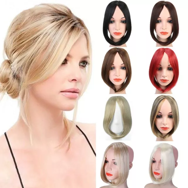 French Oblique Bangs Hair Extensions Eight-character Bangs Middle-part Bangs