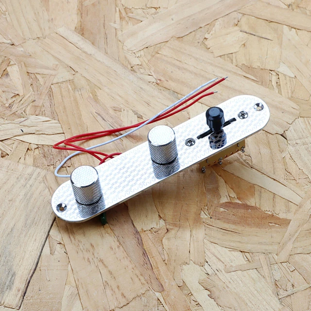 Electric Guitar Wiring Harness Kit 3 Way Toggle 1 Volume 1 Tone 500K Pots - Foto 6
