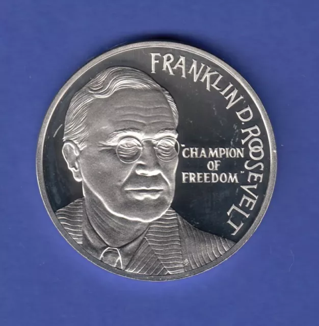 ECU-Silbermünze Niederlande " Franklin Roosevelt" 1994