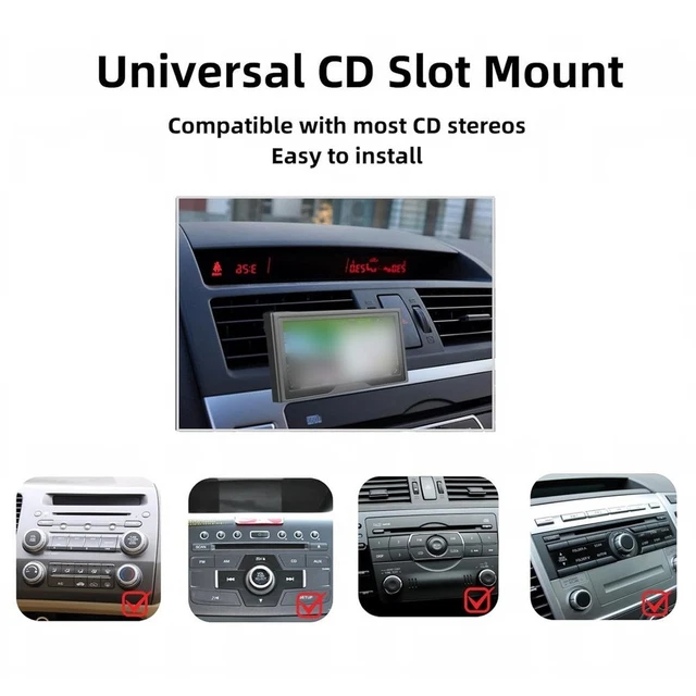 7 TO 10 Inch In Car Display Mount Adjustable CD Slot with ABS ...