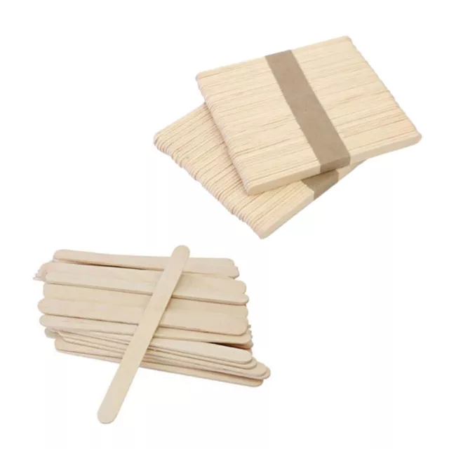 100pcs Holzzunge Depressor Wachs-Applikatorstangen