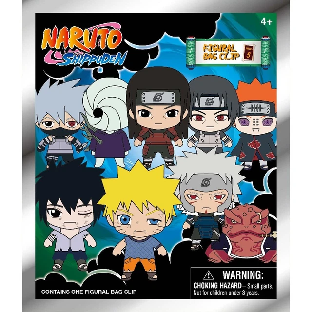 24 PC WHOLE BOX Naruto Shippuden 3D Figural Bag Clip Random Bags Series
