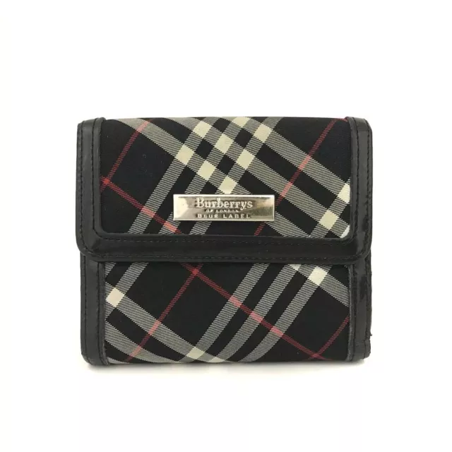 BURBERRY Check Canvas Bifold Wallet/2X0658